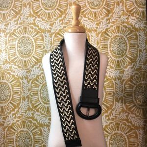 Chicos Genuine leather braided belt- Small